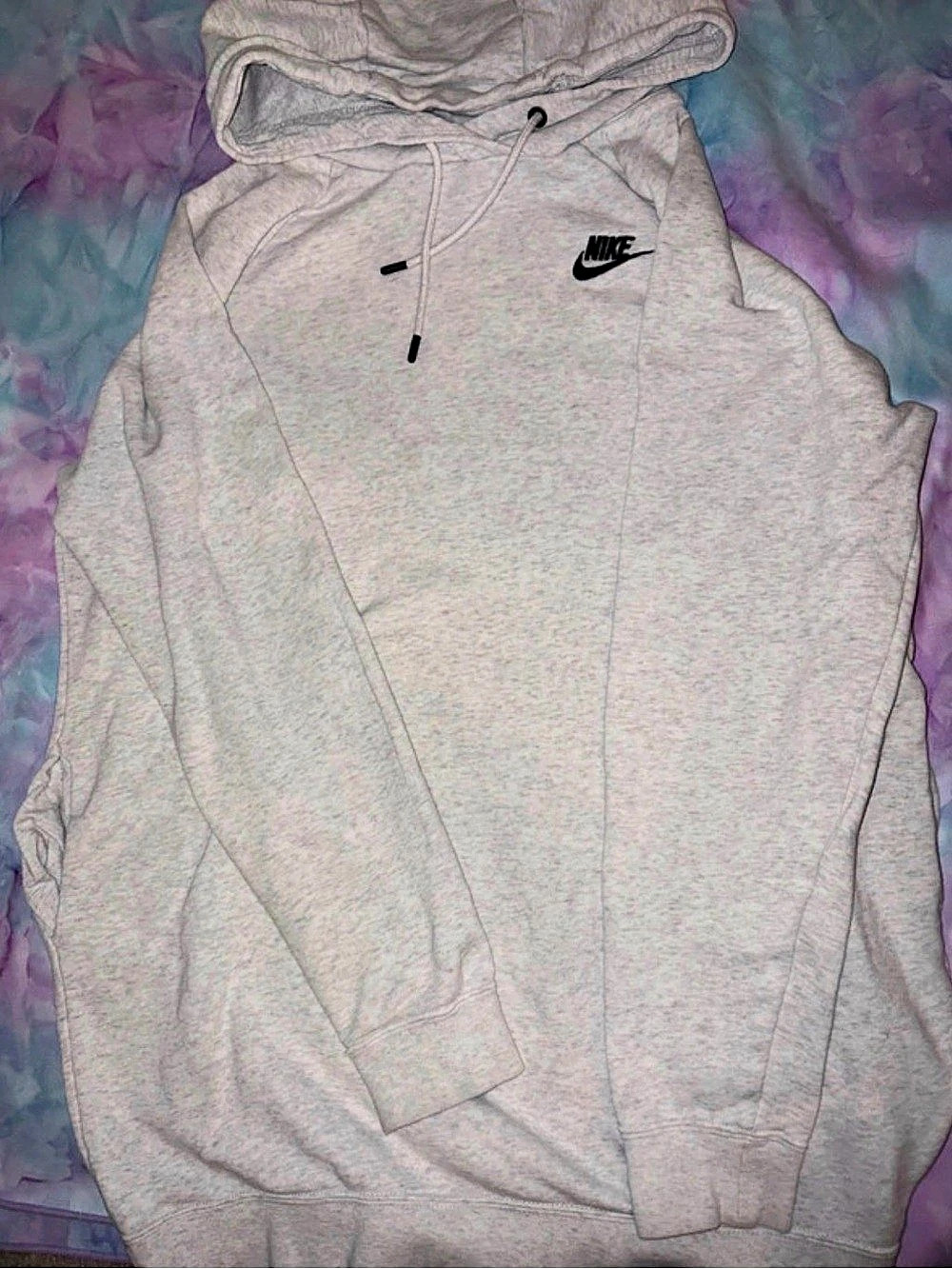 Nike Fleece Pullover Hoodie Gray Small